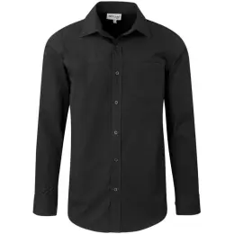 Mens Long Sleeve Empire Shirt Black Front